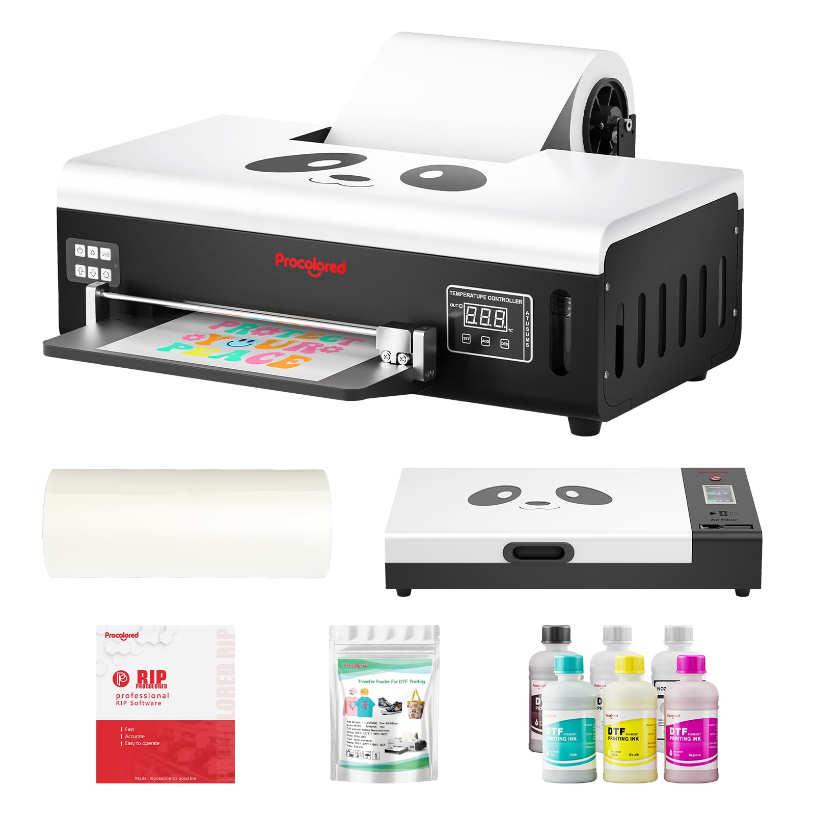 Amazon.co.jp: Procolor A4 DTF トランスファープリンター L800 パンダ